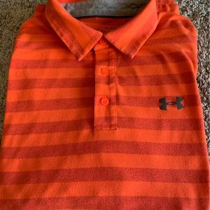 Large loose fit UNDER ARMOR heat Gear colored polo shirt